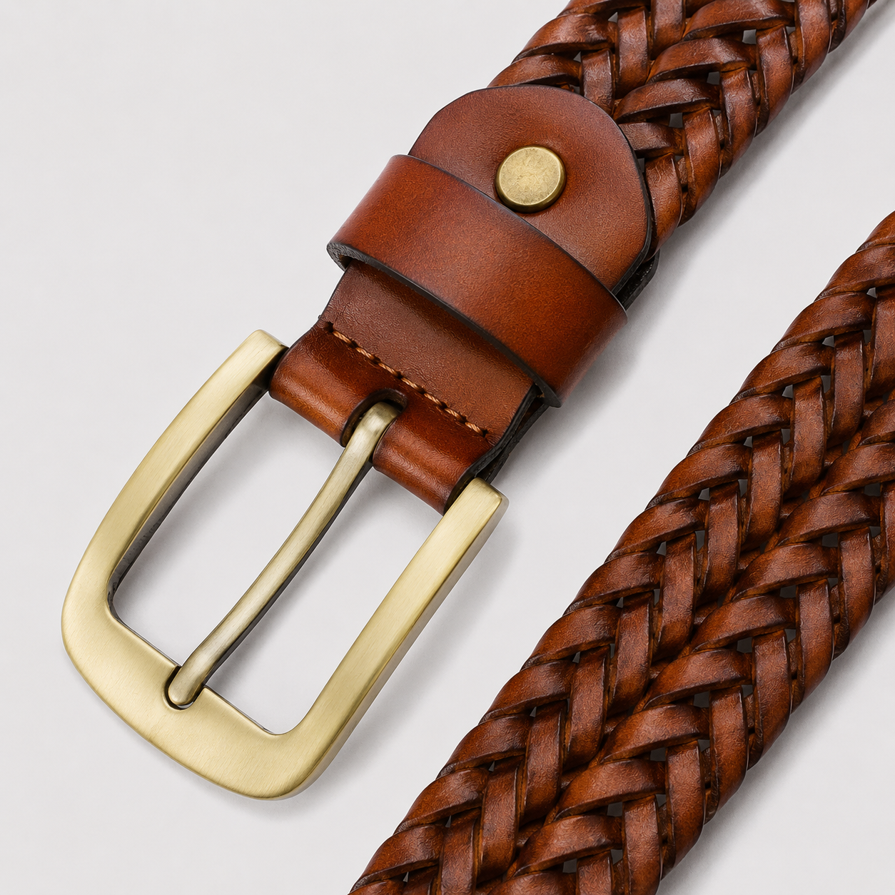 Men's Stylish Woven Belt | Casual Business Accessory