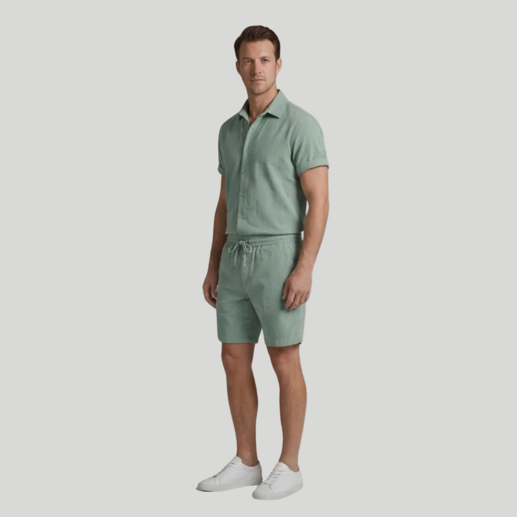 Men’s Casual Button-Down Set