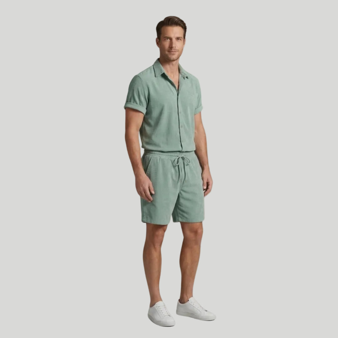 Men’s Casual Button-Down Set
