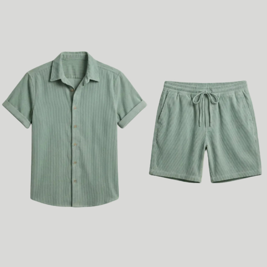Men’s Casual Button-Down Set