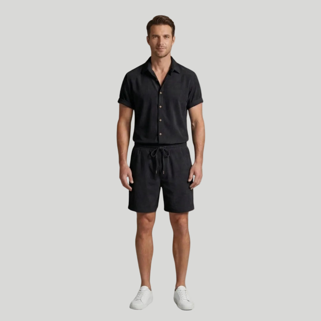 Men’s Casual Button-Down Set