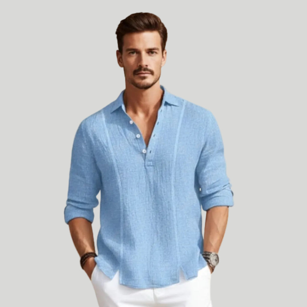 Men's Casual Henley Shirt