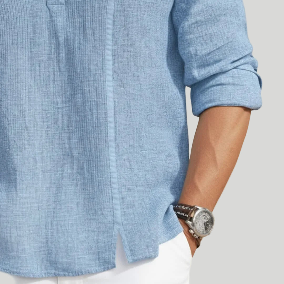 Men's Casual Henley Shirt