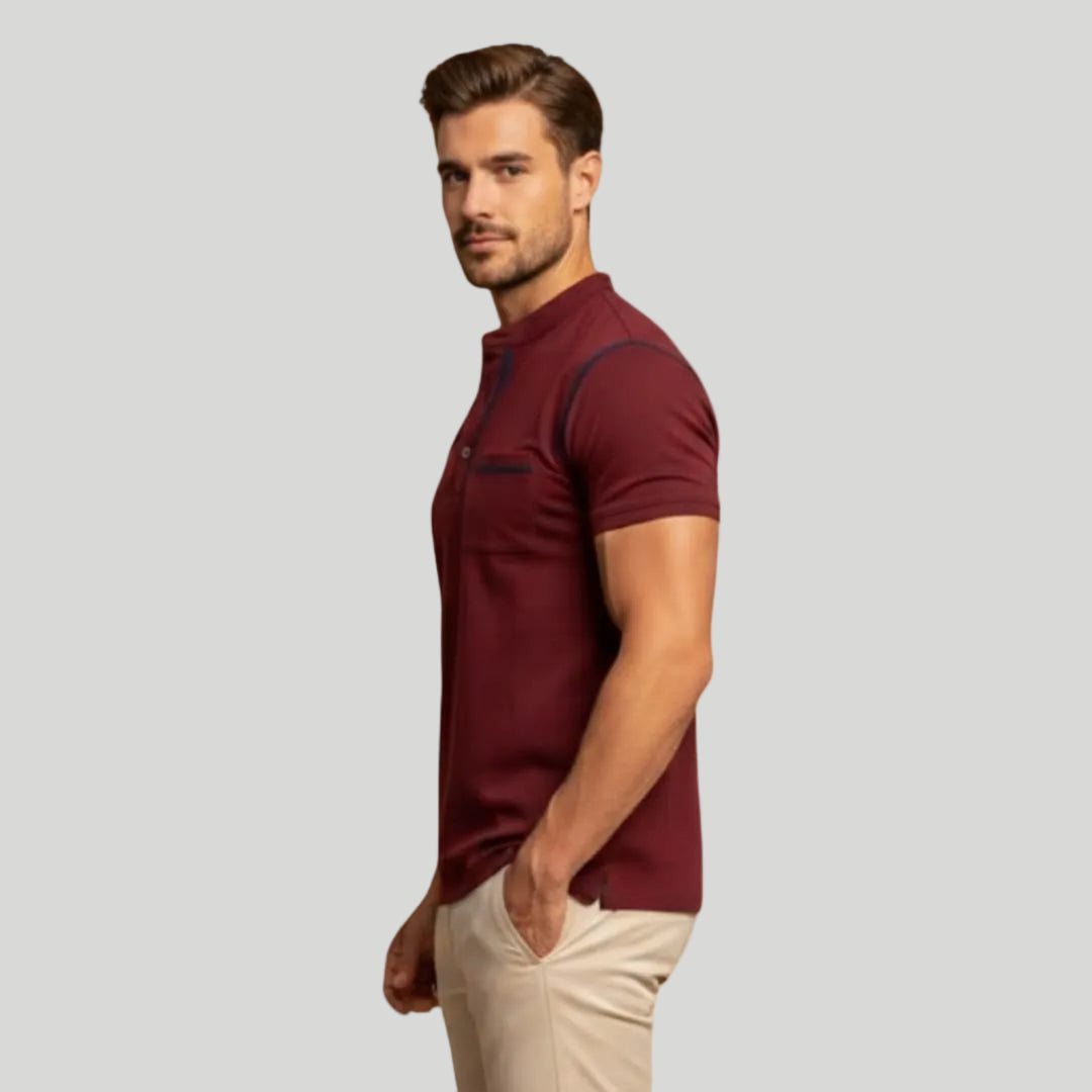 Men's Casual Henley Shirt