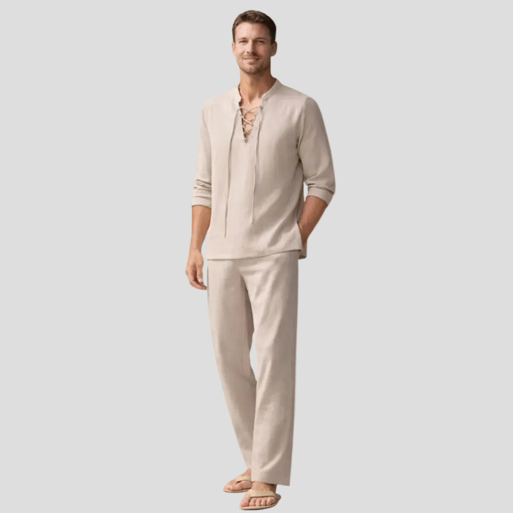 Men's Casual Lace-Up Set