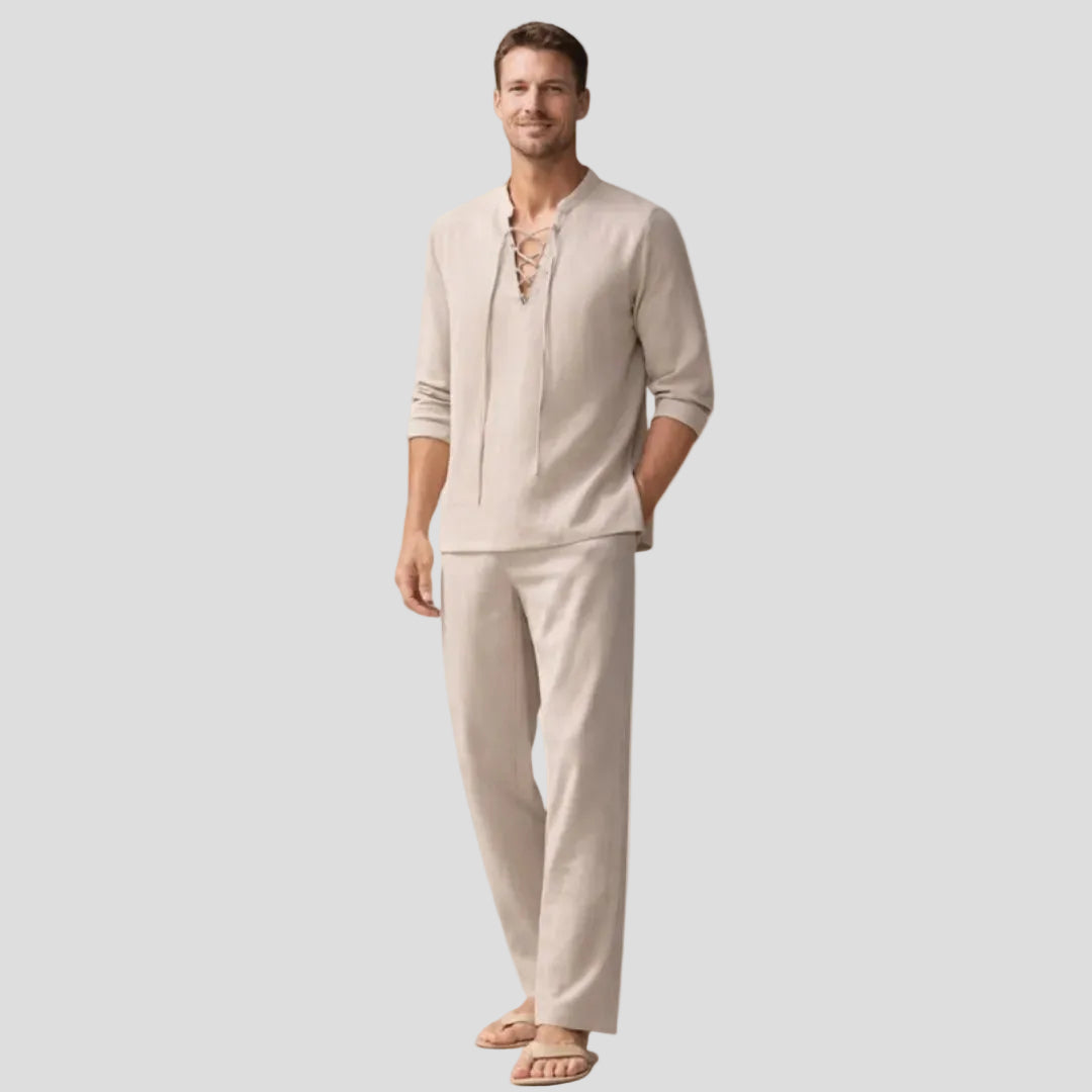 Men's Casual Lace-Up Set