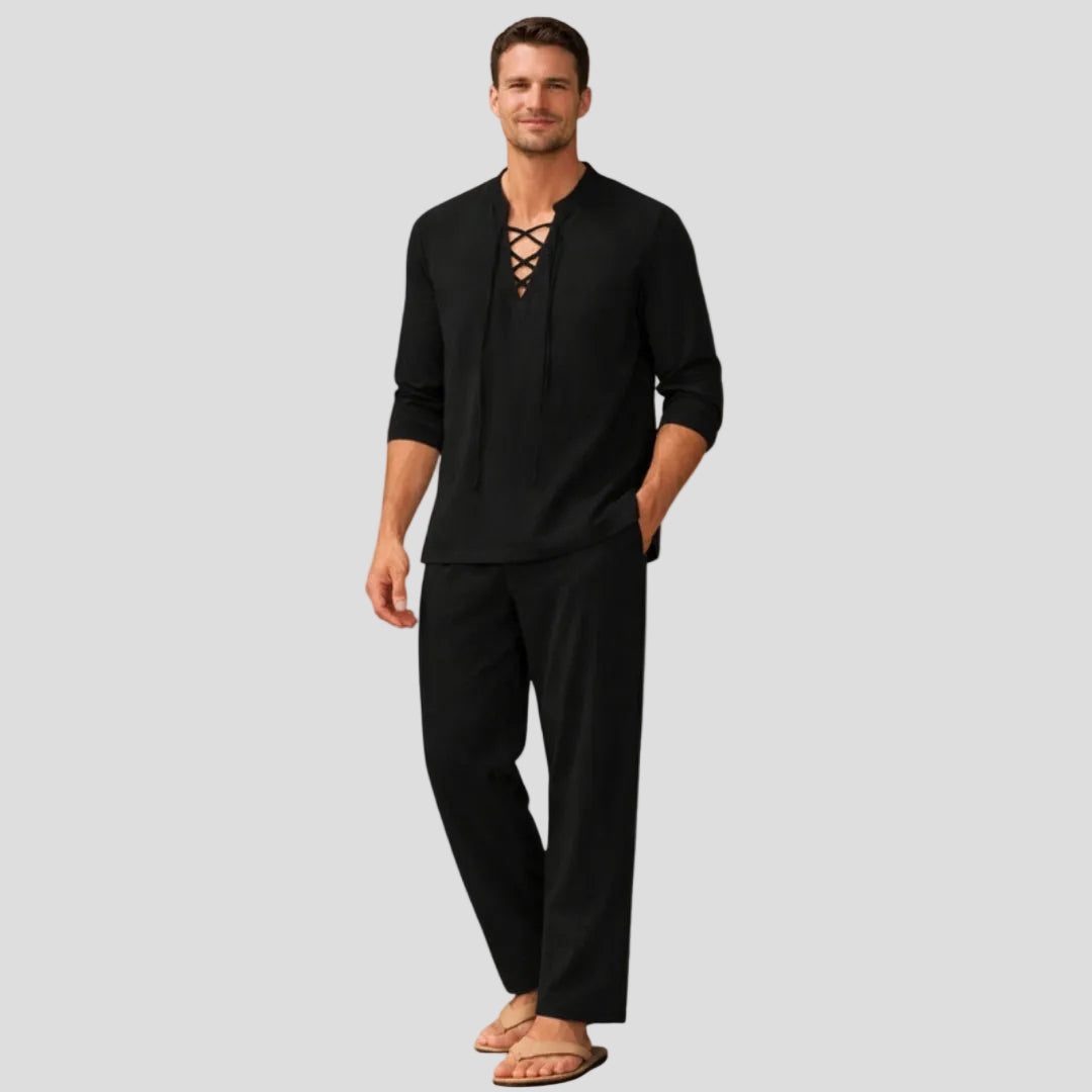 Men's Casual Lace-Up Set