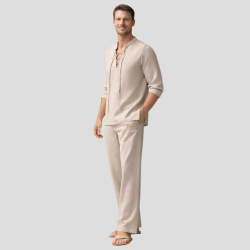 Men's Casual Lace-Up Set