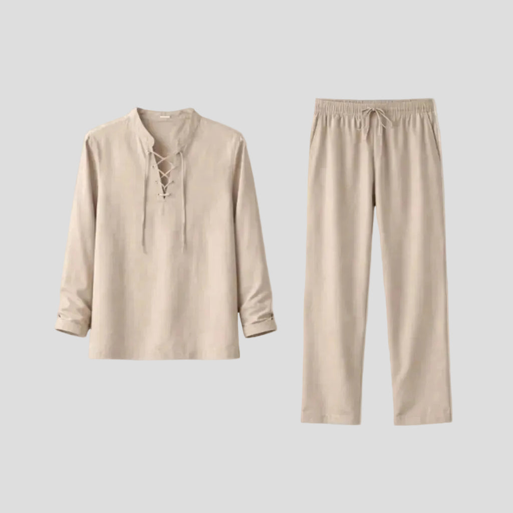 Men's Casual Lace-Up Set