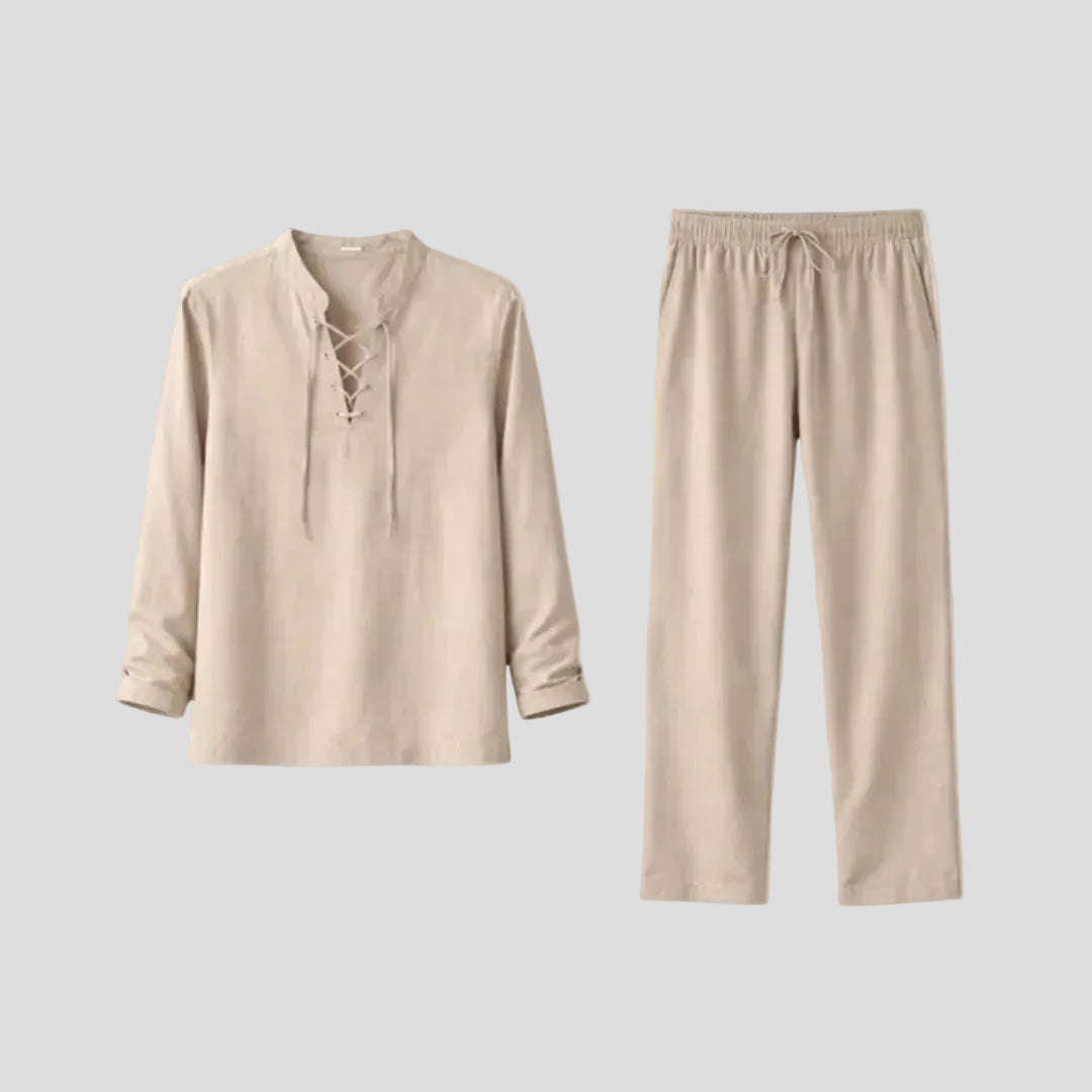 Men's Casual Lace-Up Set