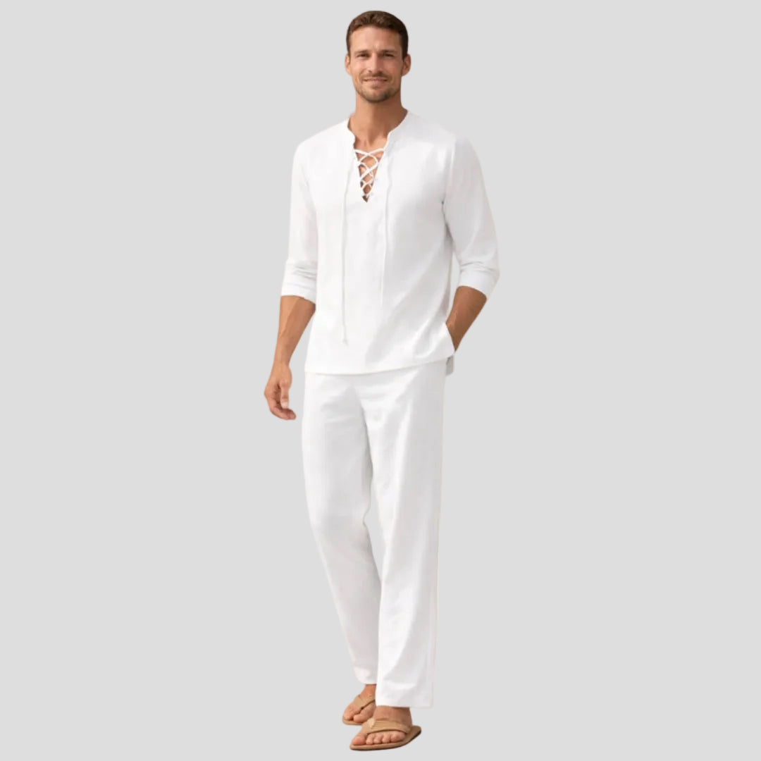 Men's Casual Lace-Up Set