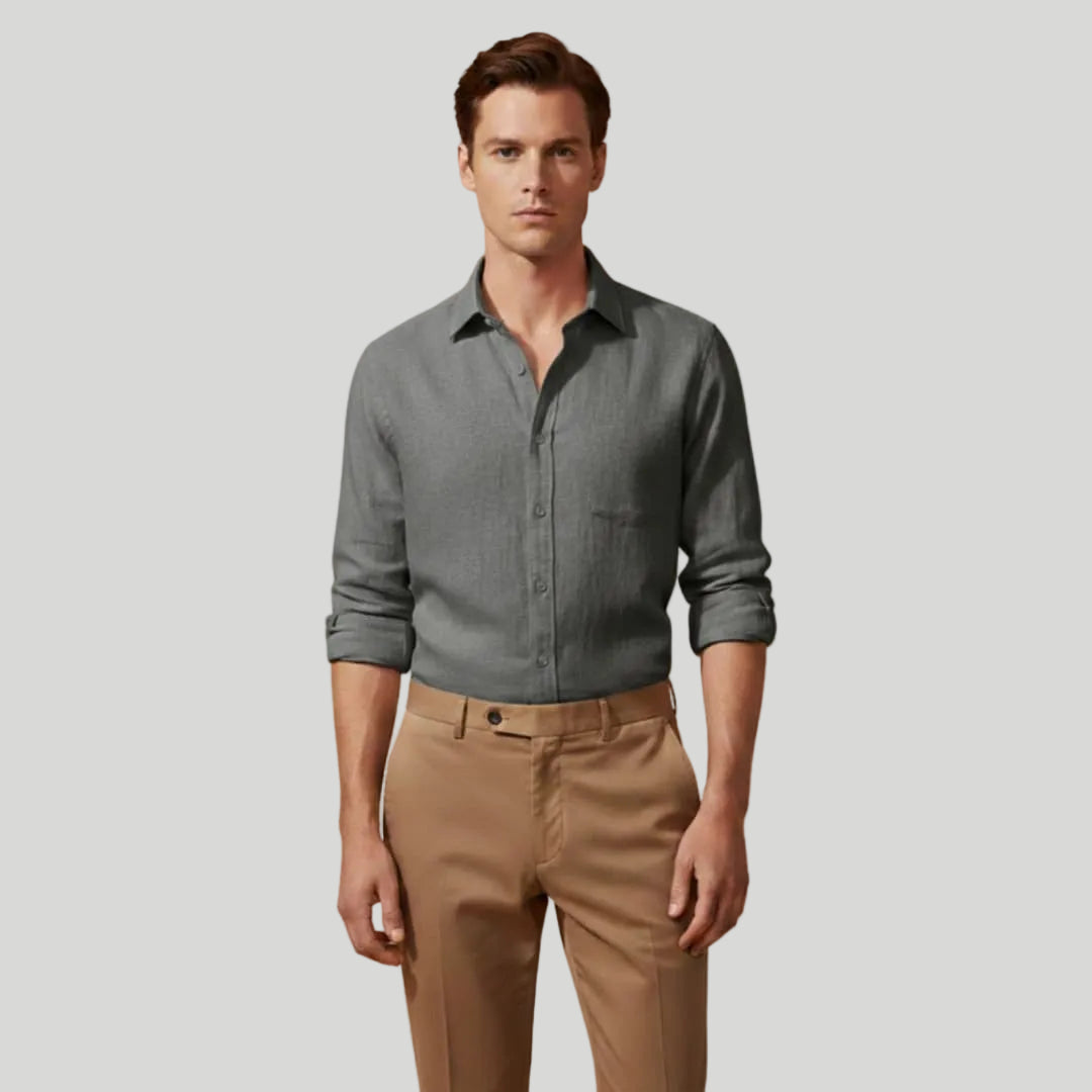 Men's Casual Linen Shirt