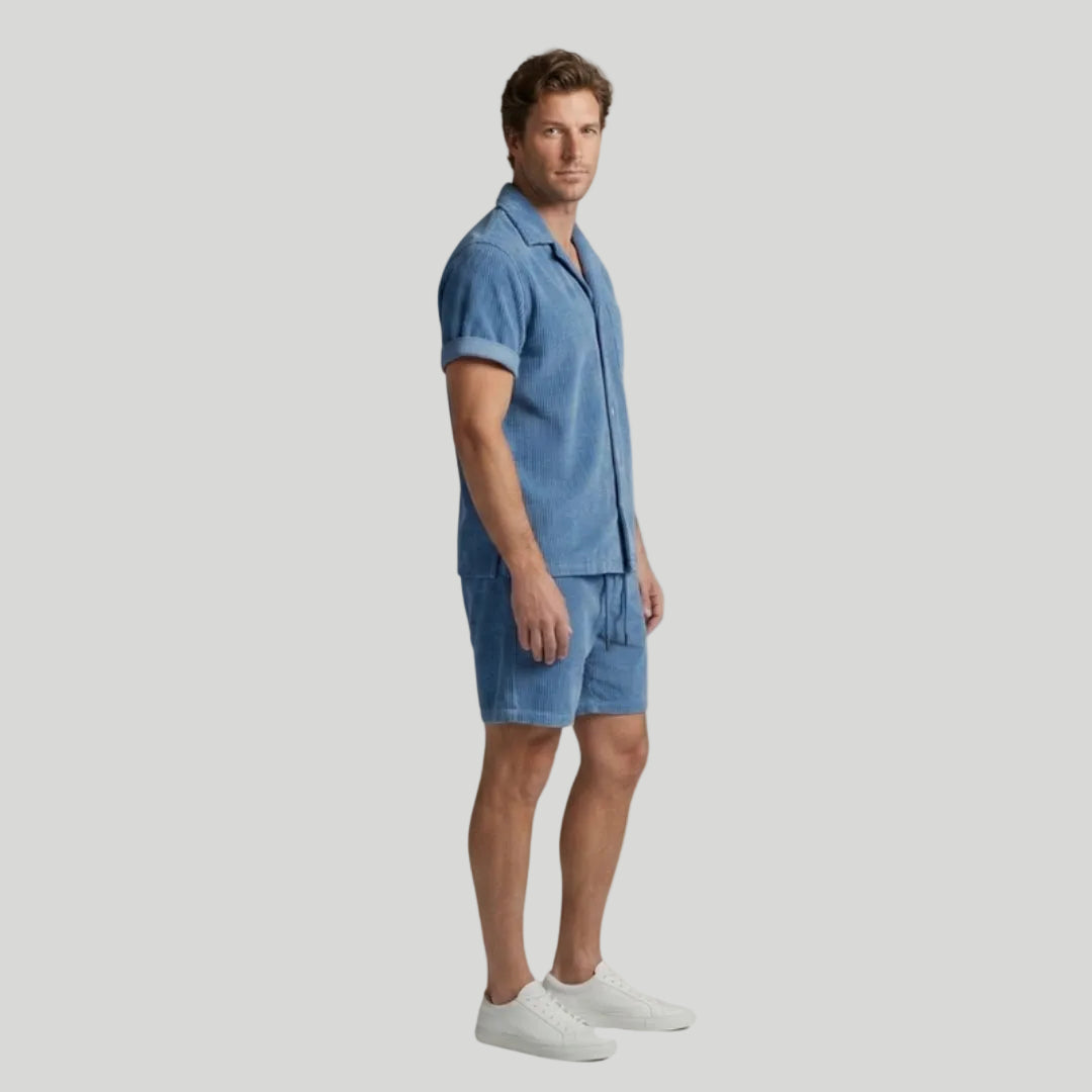 Men’s Casual Shirt & Shorts Set