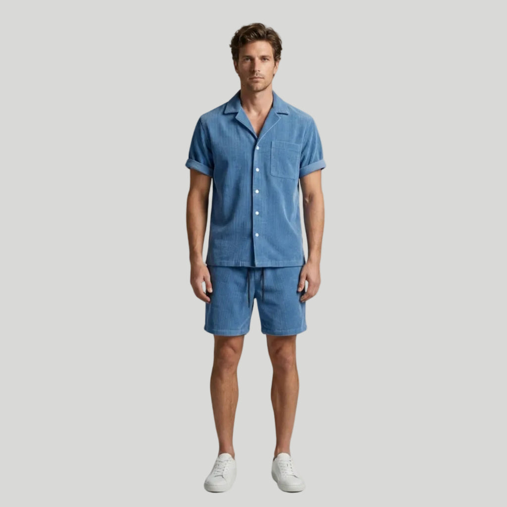 Men’s Casual Shirt & Shorts Set
