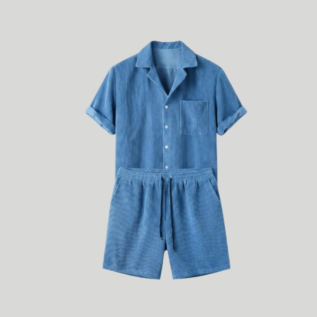 Men’s Casual Shirt & Shorts Set