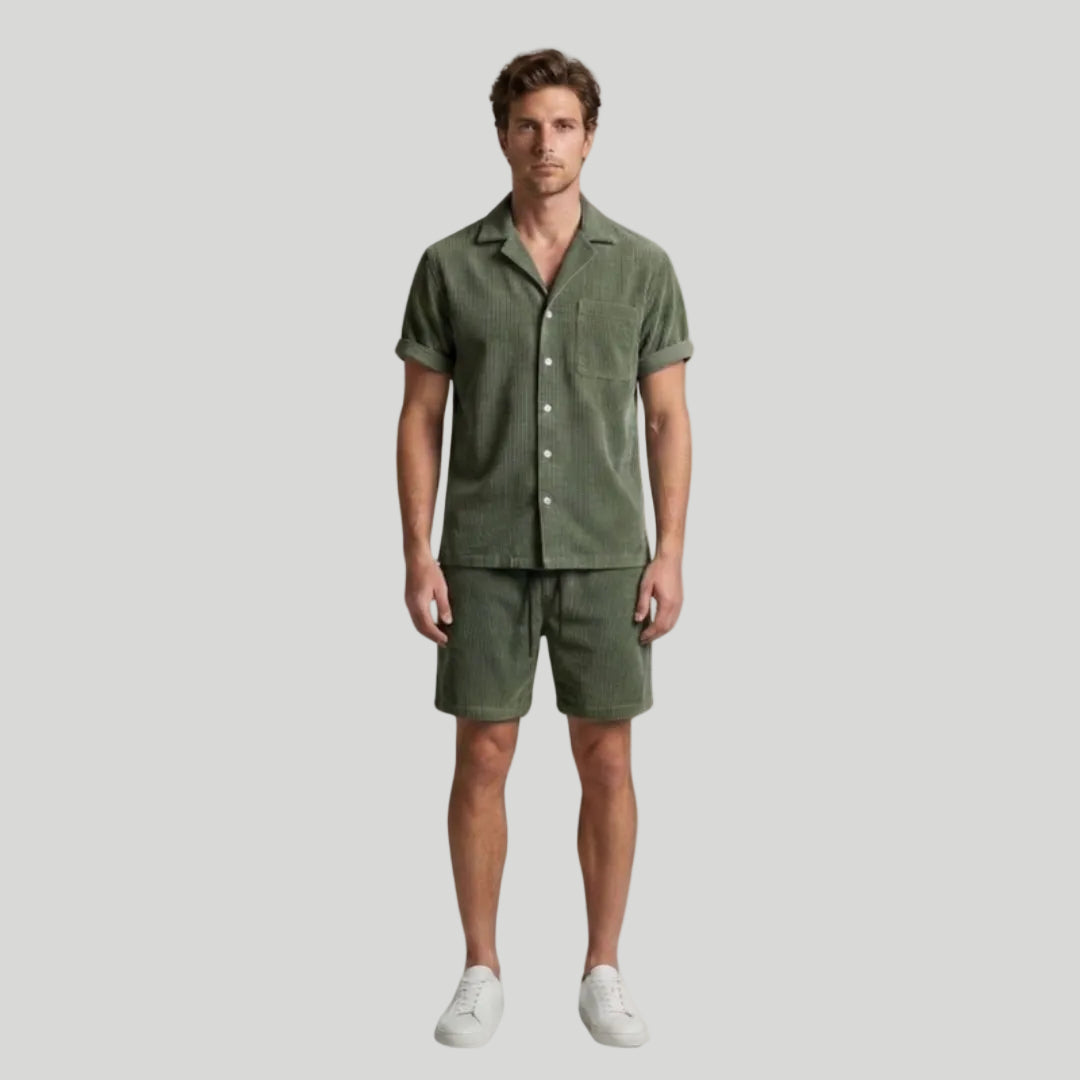 Men’s Casual Shirt & Shorts Set