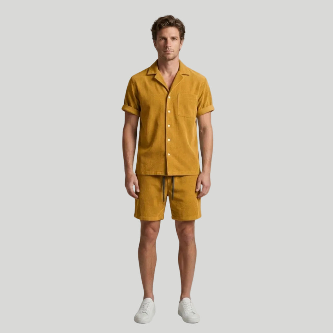 Men’s Casual Shirt & Shorts Set