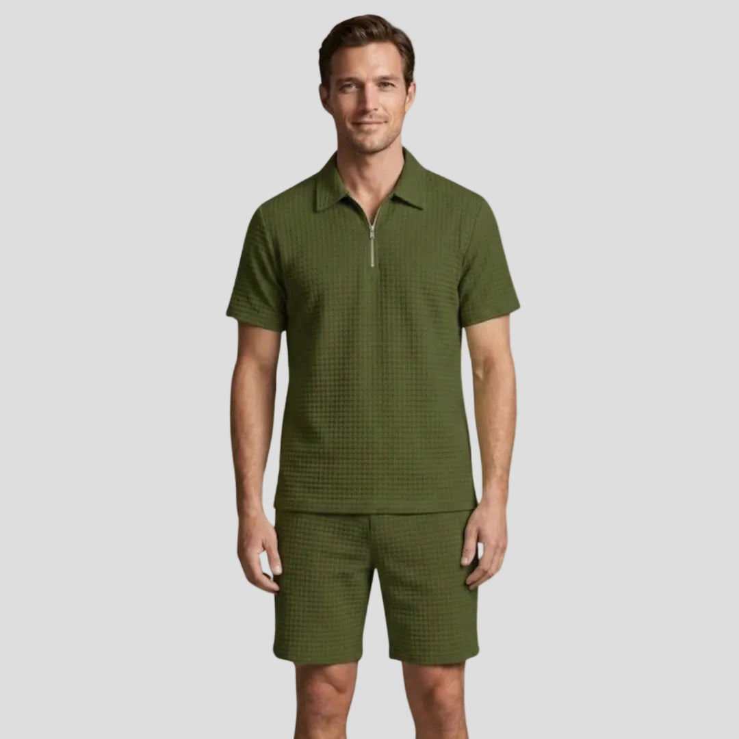 Men's Casual Zip Set
