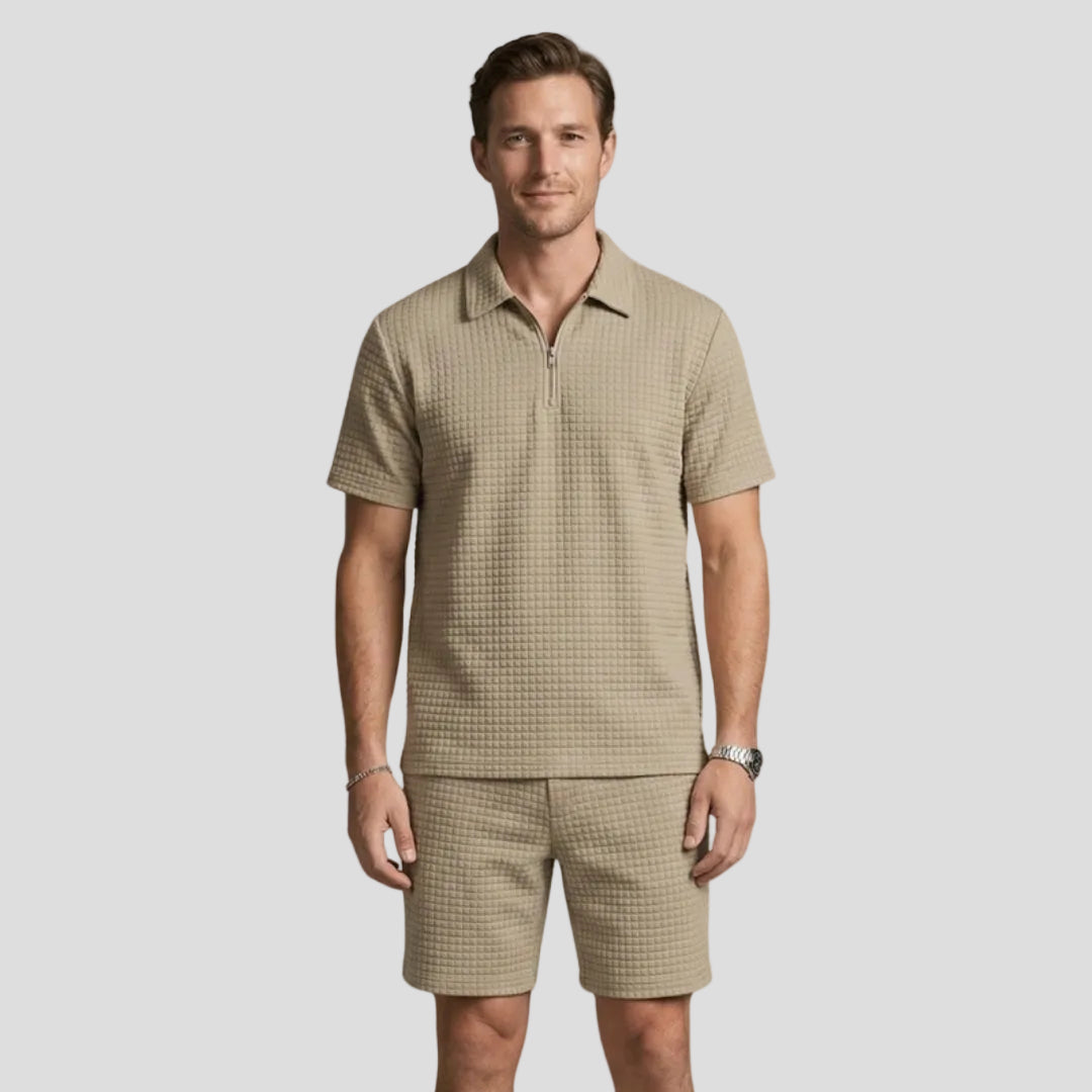 Men's Casual Zip Set