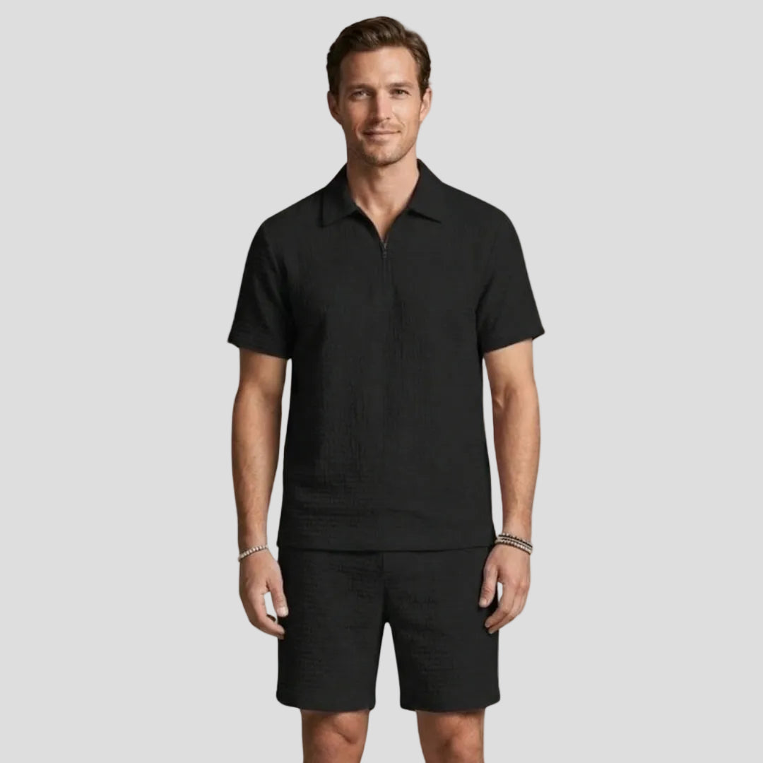 Men's Casual Zip Set