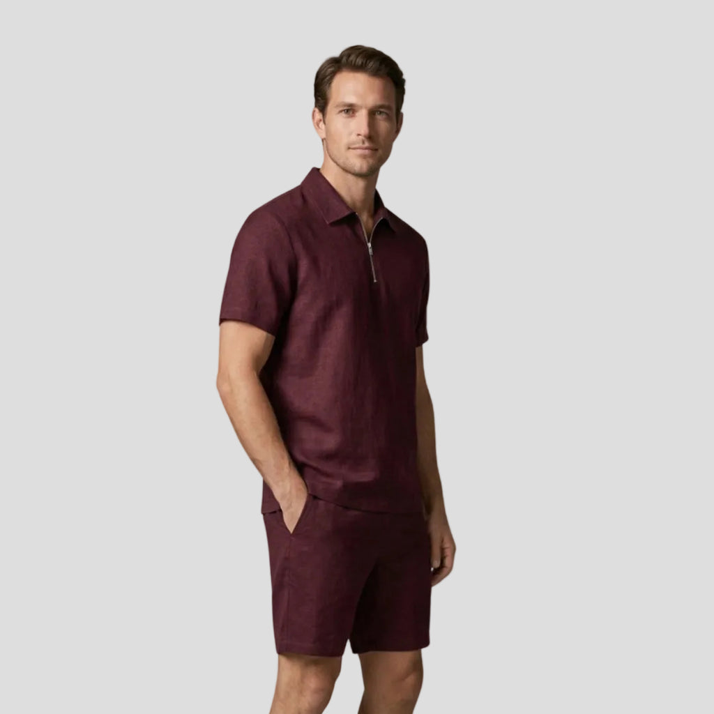 Men's Casual Zip Set