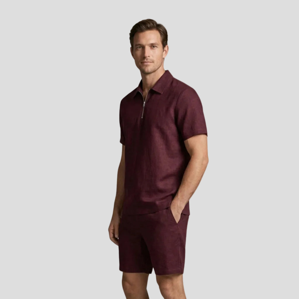 Men's Casual Zip Set