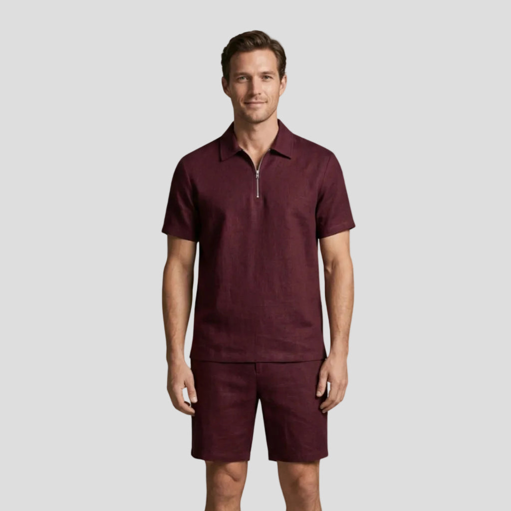 Men's Casual Zip Set