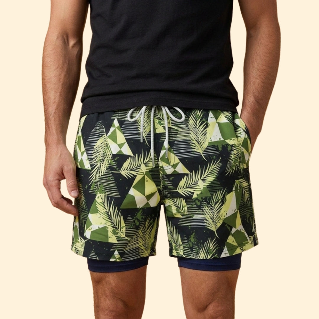 Men's Coastal Print Swim Shorts