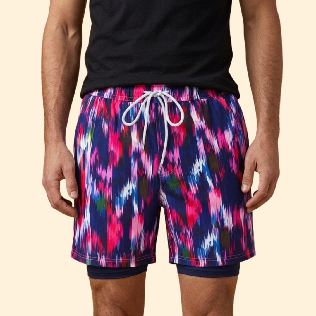 Men's Coastal Print Swim Shorts