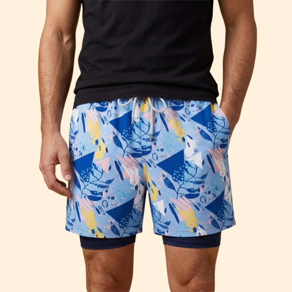 Men's Coastal Print Swim Shorts