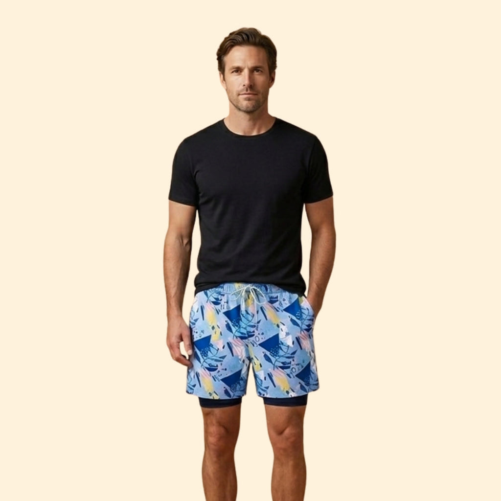 Men's Coastal Print Swim Shorts