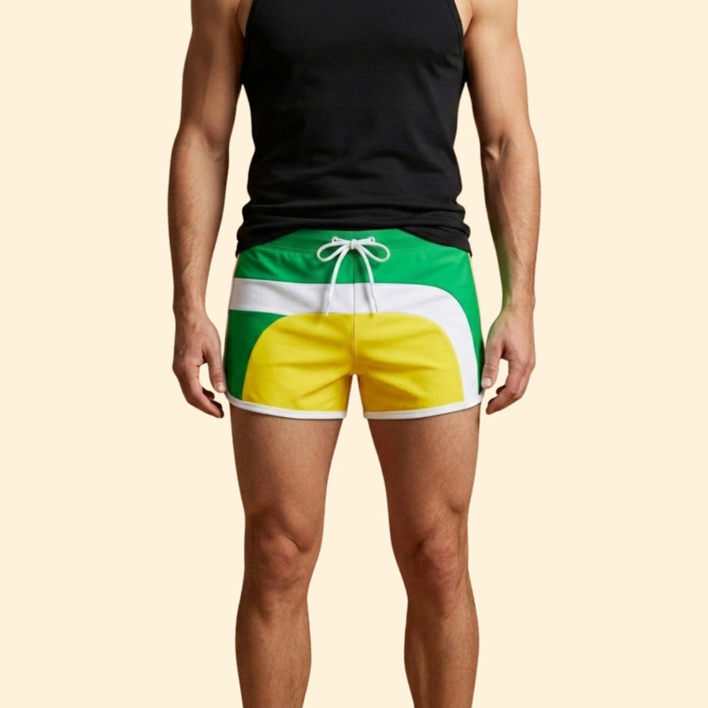Men's Color Block Swim Shorts
