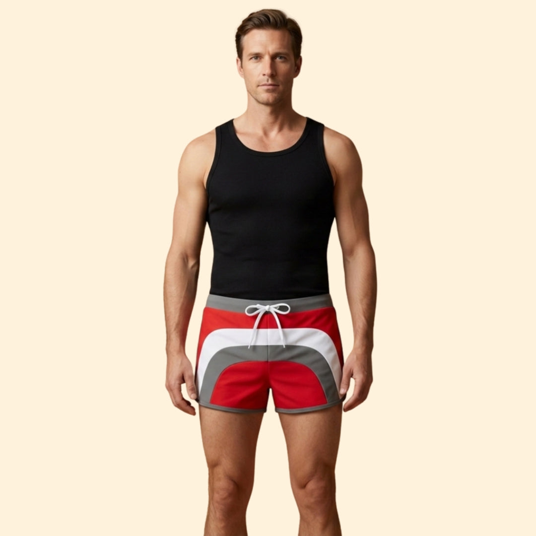 Men's Color Block Swim Shorts
