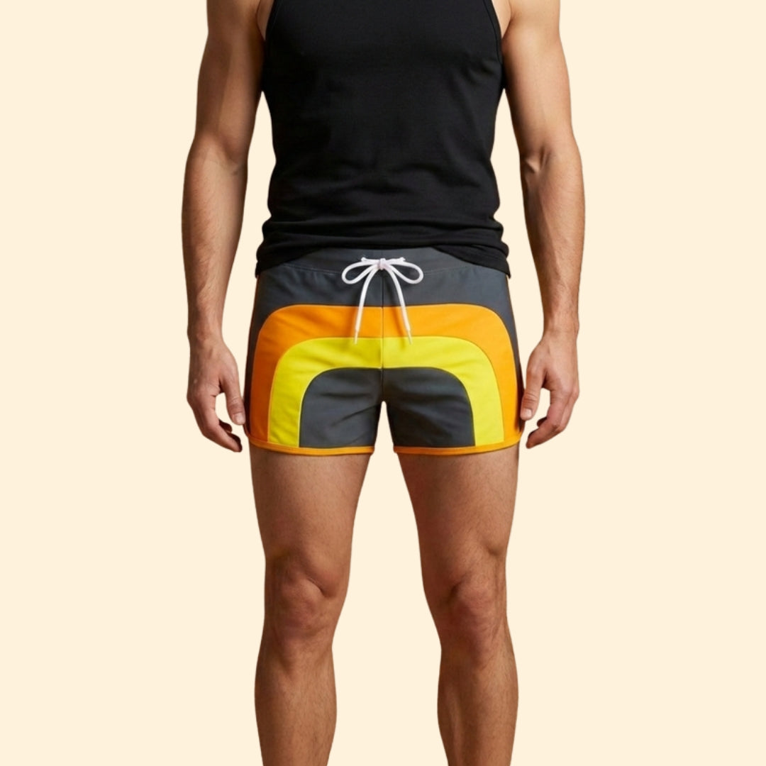 Men's Color Block Swim Shorts