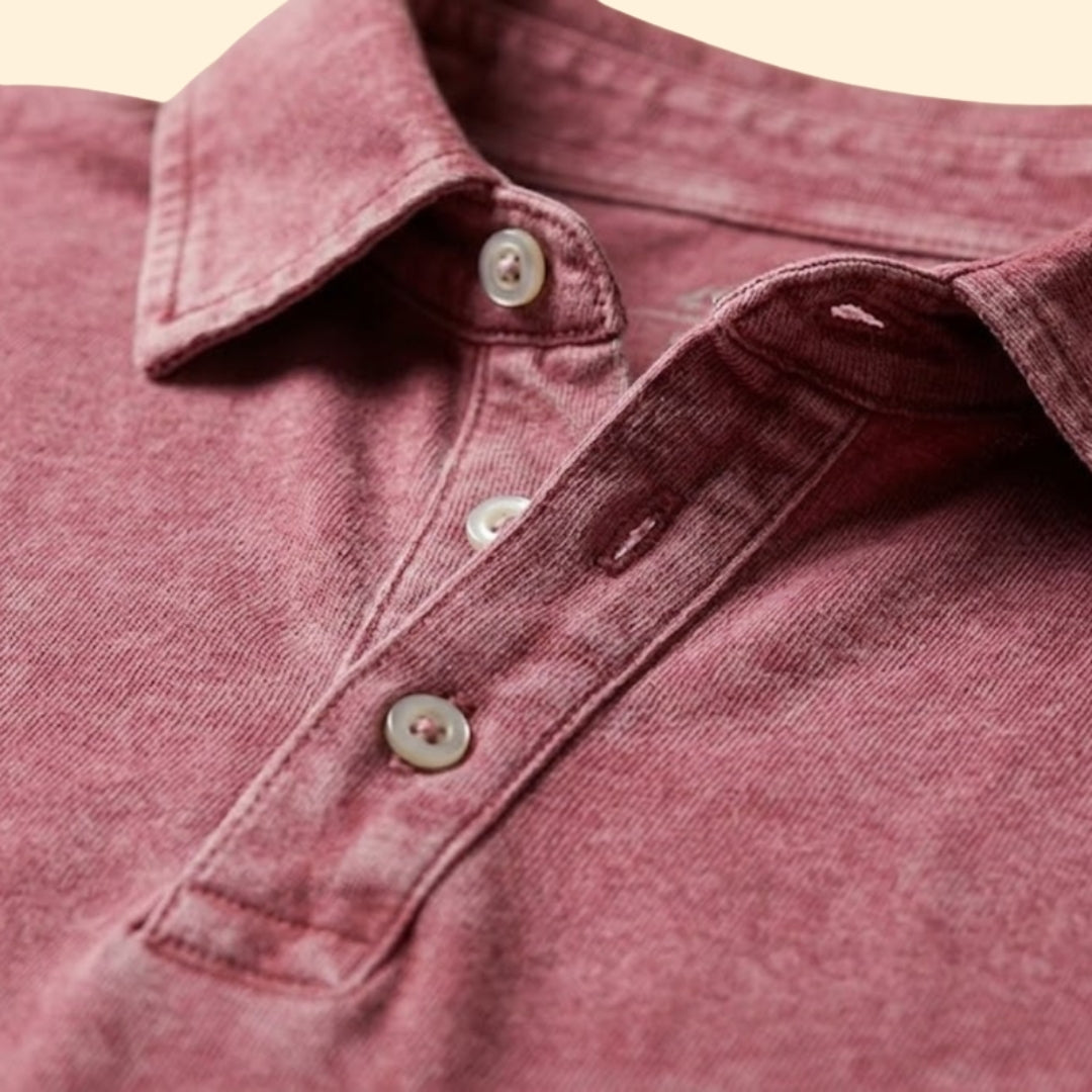 Men's Faded Cotton Polo