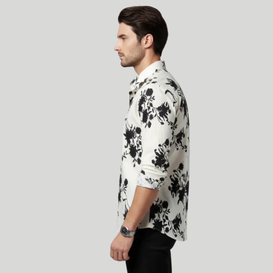 Men’s Floral Long Sleeve Shirt