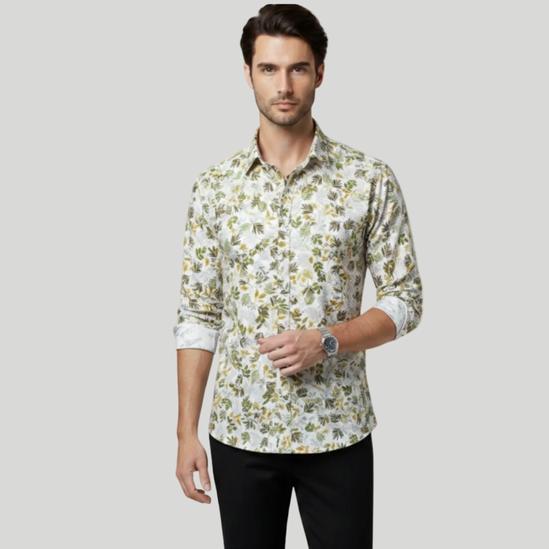 Men’s Floral Long Sleeve Shirt