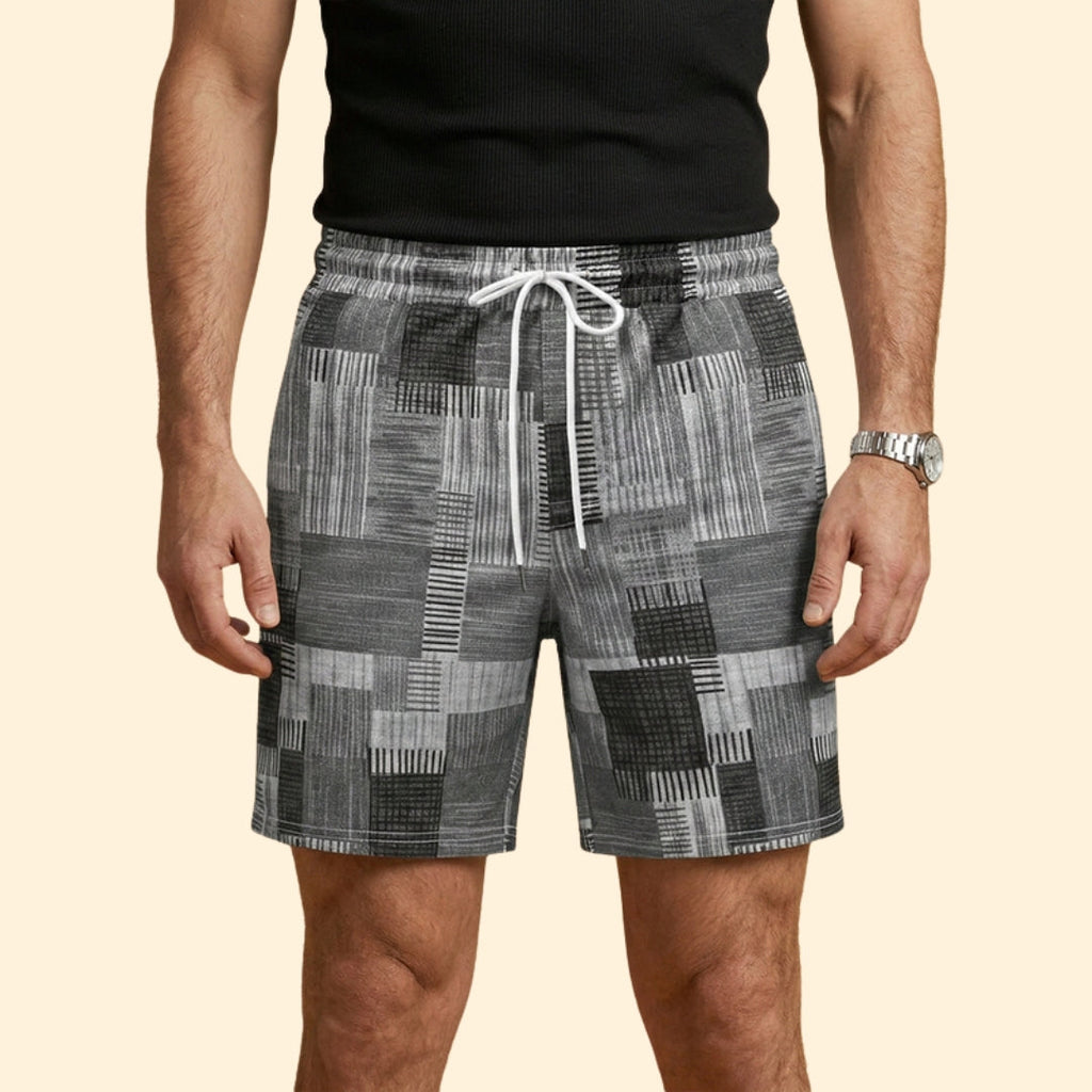 Men's Geometric Print Swim Shorts