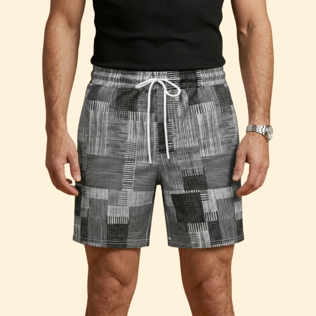 Men's Geometric Print Swim Shorts