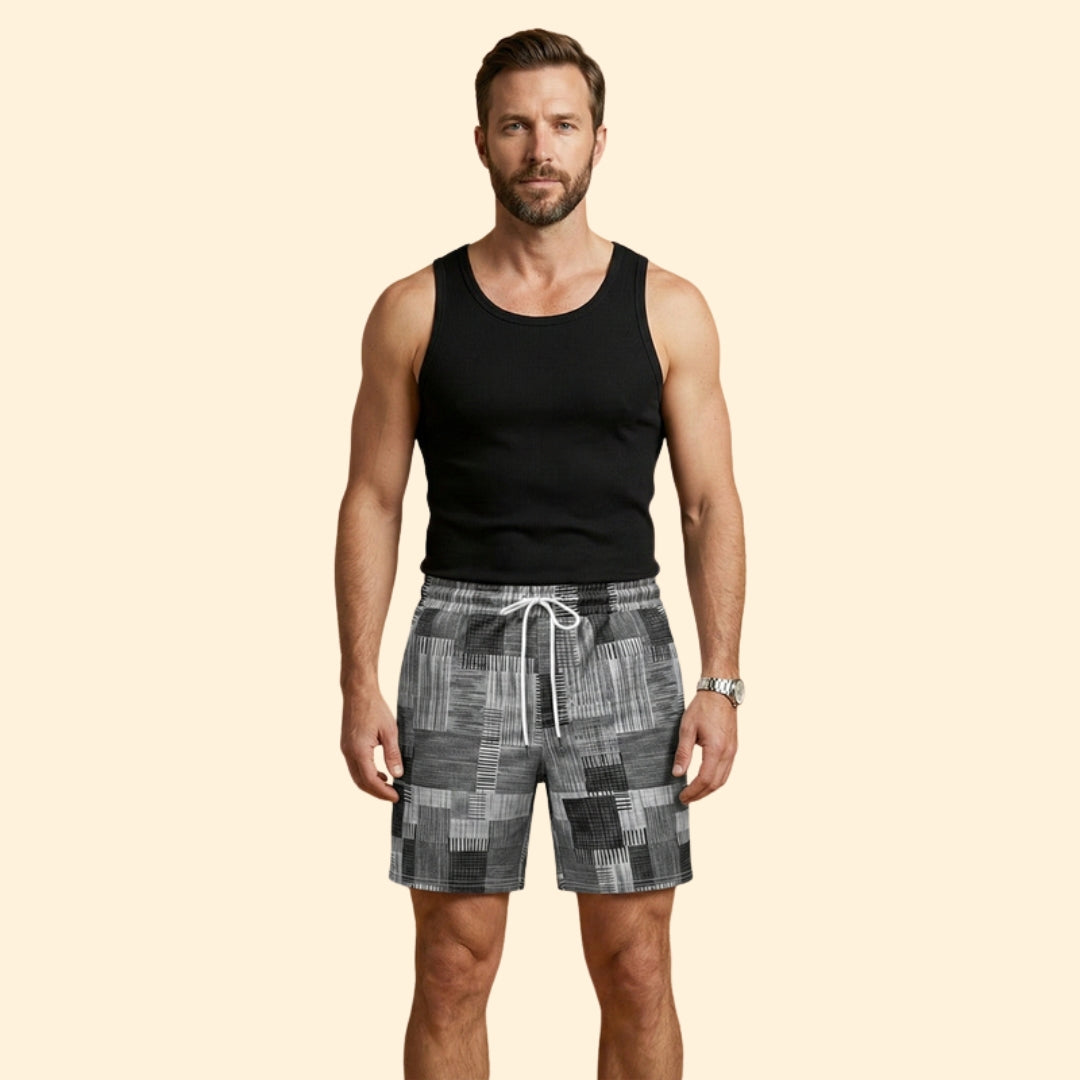 Men's Geometric Print Swim Shorts