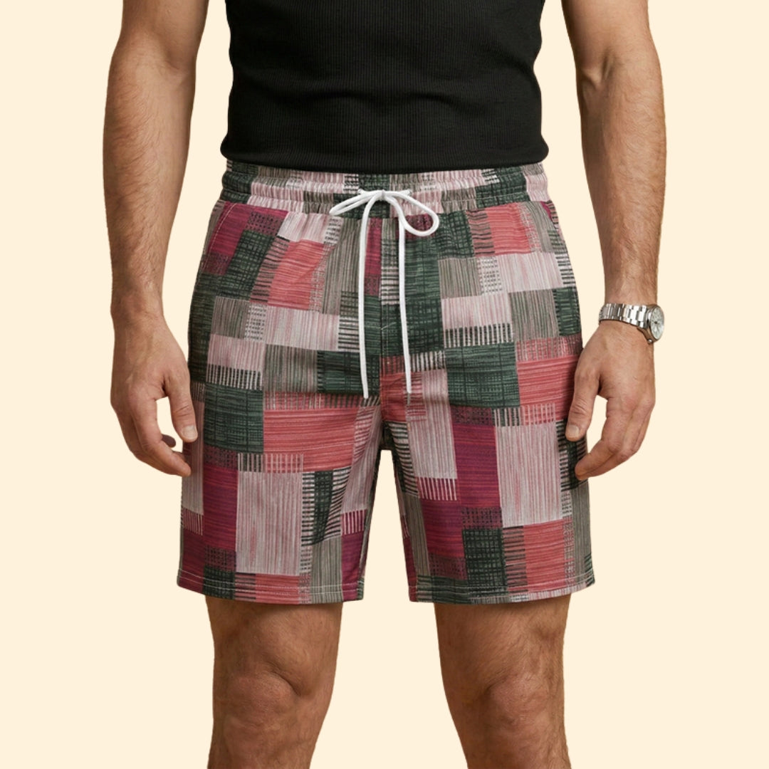 Men's Geometric Print Swim Shorts