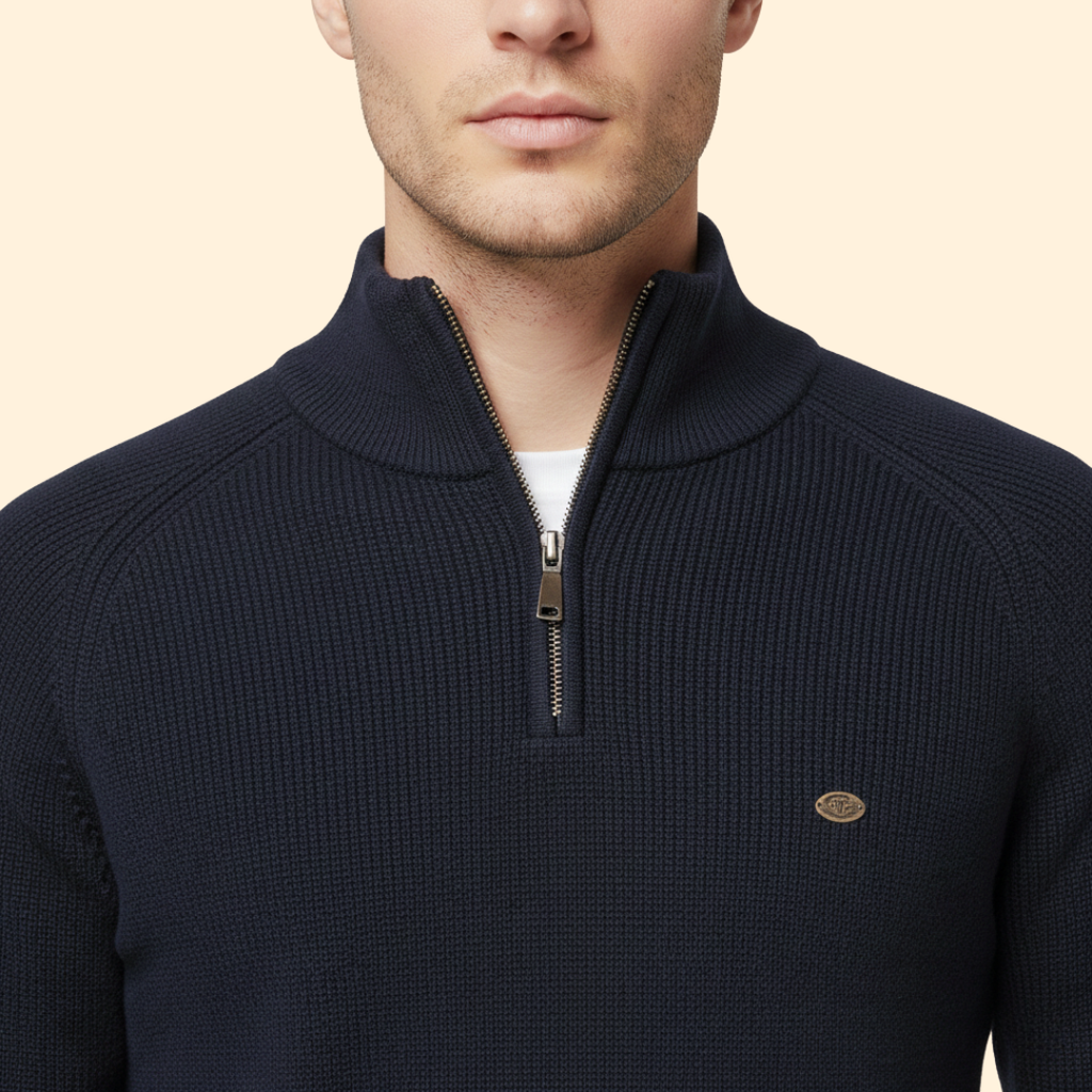 Men’s Half-Zip Knit Jumper