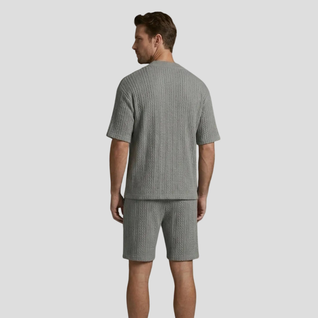 Men’s Knit V-Neck Set