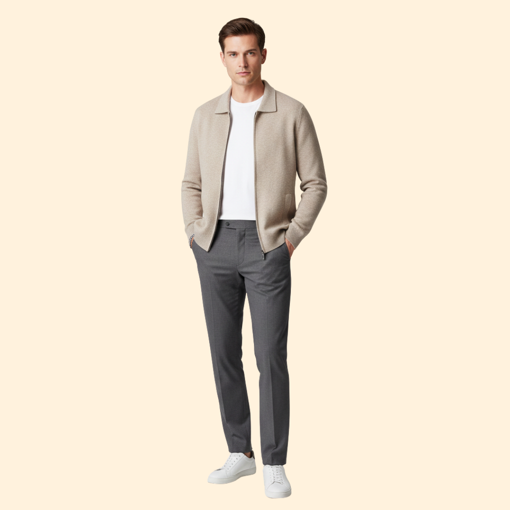 Men’s Knit Ziper Jacket