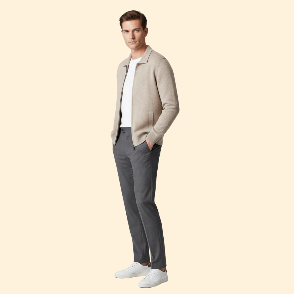 Men’s Knit Ziper Jacket