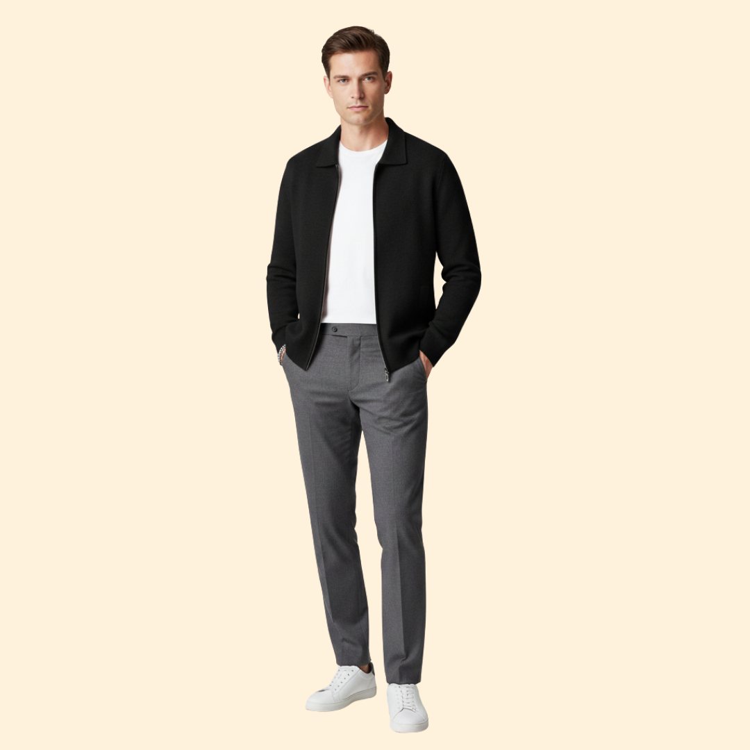 Men’s Knit Ziper Jacket