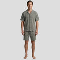 Men's Patterned Shirt Set