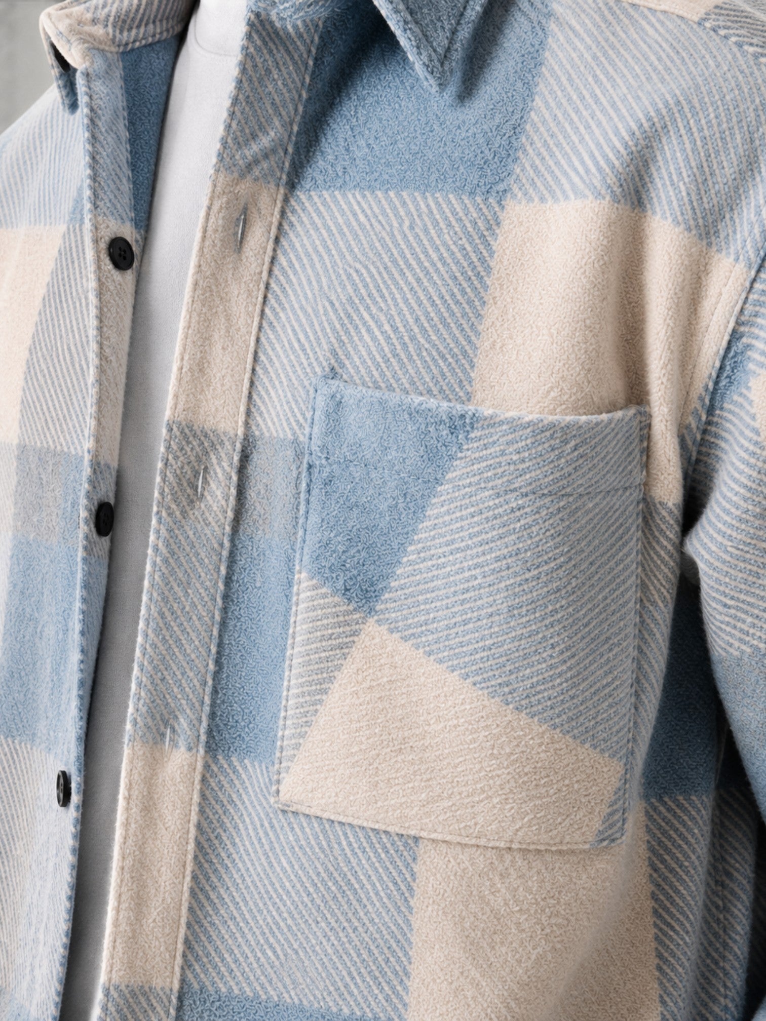 Men's Checked Flannel Shirt Long Sleeve Button-Up Casual Layering