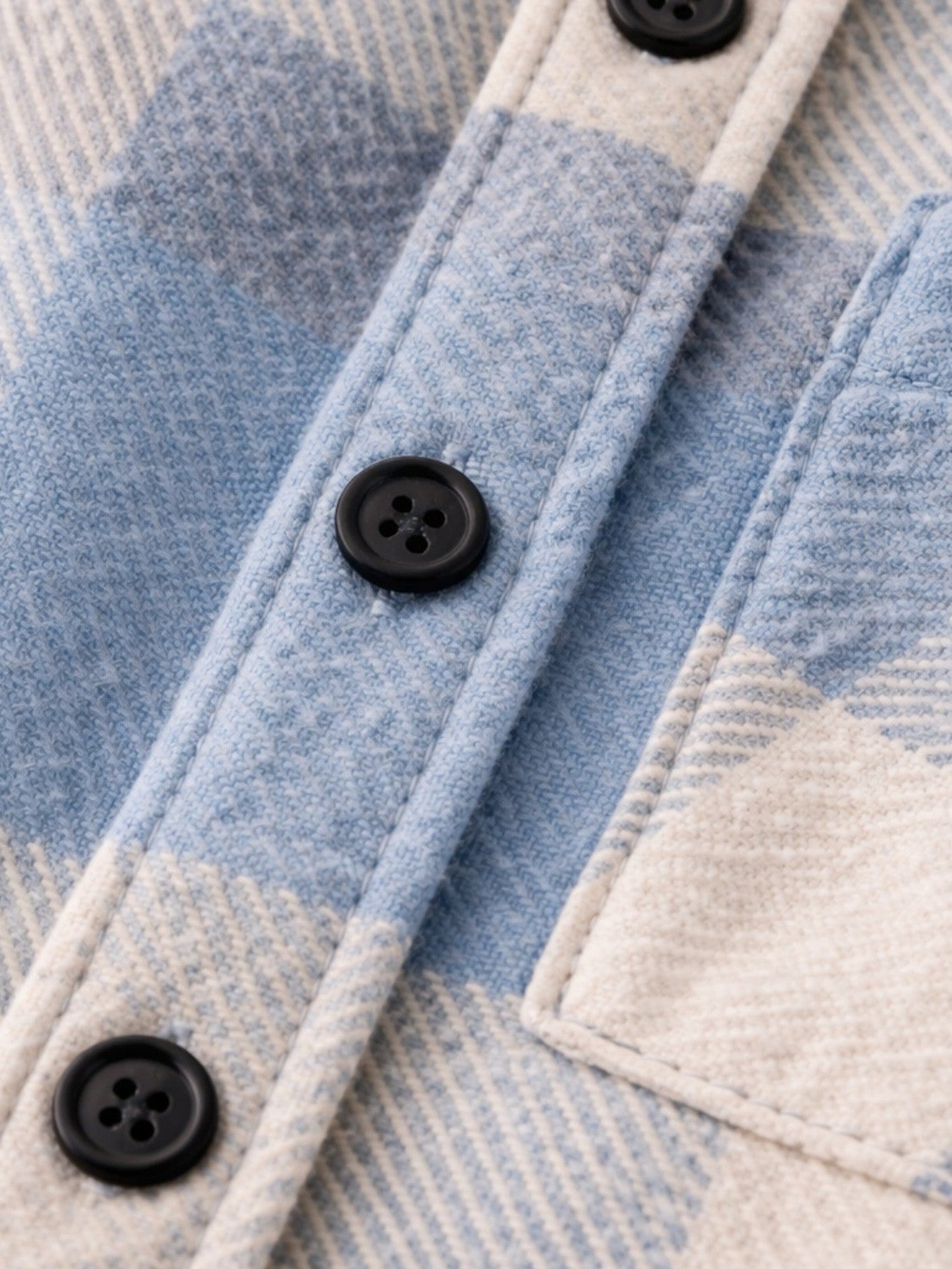 Men's Checked Flannel Shirt Long Sleeve Button-Up Casual Layering