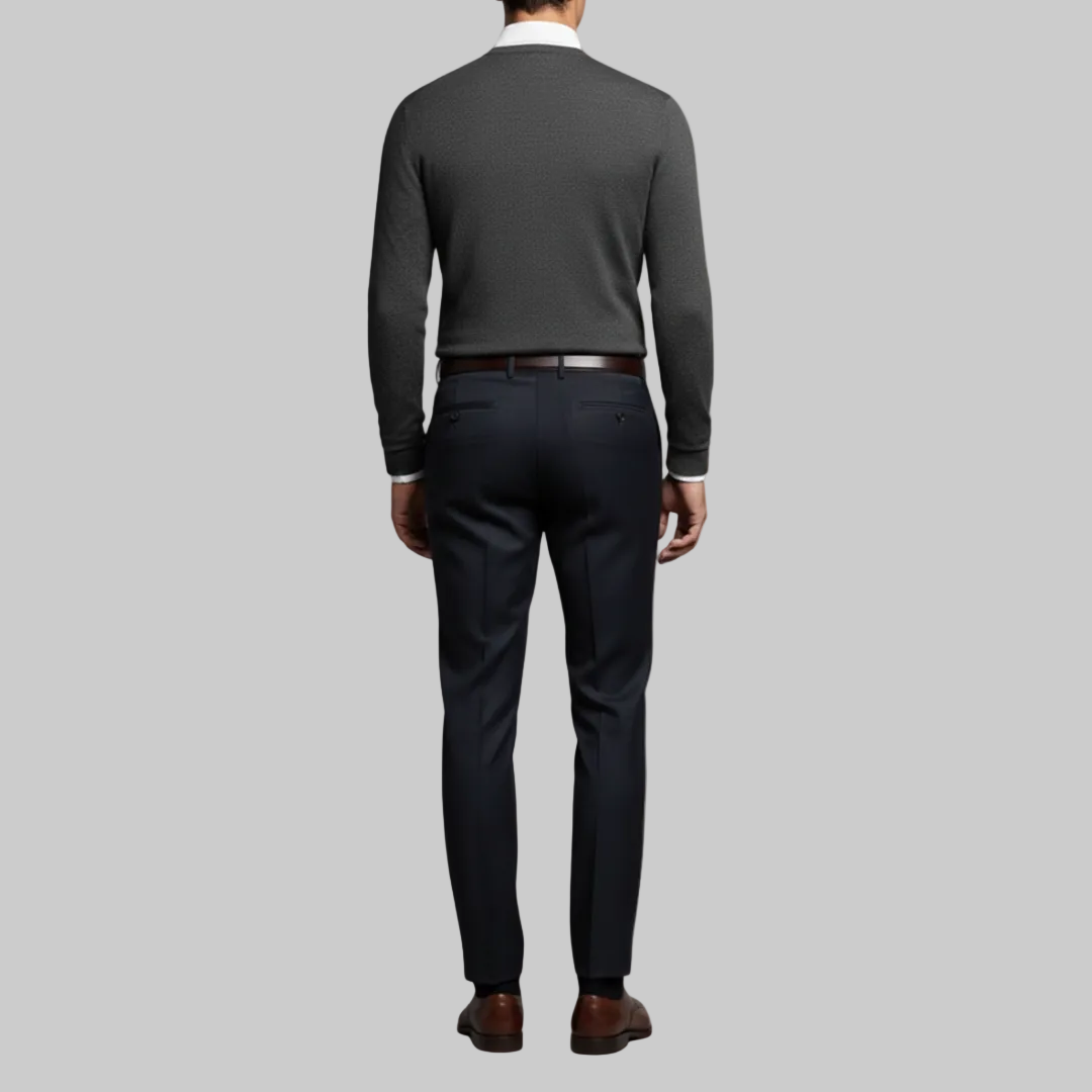 Men's Polyester Blend Trousers